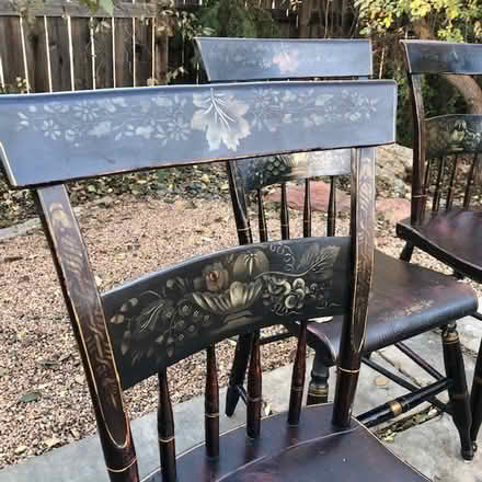 Photo of free Antique Stencil Chairs (Old Town Lafayette) #2