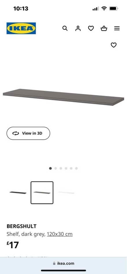 Photo of free Dark grey ikea shelf (Goffs Oak EN7) #1