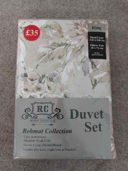 Photo of free Brand New King size Duvet Set (Goosnargh PR3) #1