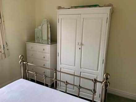 Photo of free Painted pine wardrobe (Reydon IP18) #1