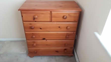 Photo of free Pine chest of drawers (Kilborn Rd area, Wboro NN8) #1