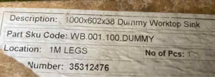 Photo of free Wren temporary worktop - new in wrapper and unopened. (Lochart Mill ML11) #1