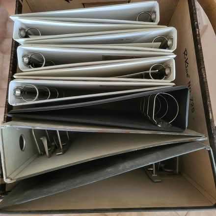 Photo of free Box of mixed binders - smaller and Lever arch (Sunninghill SL5) #1