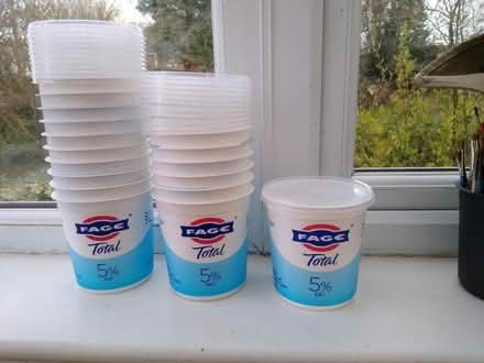 Photo of free Large plastic pots with lids (GU10) #2
