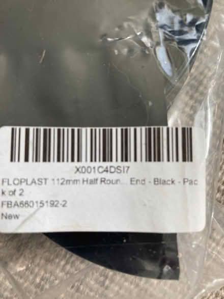 Photo of free Floplast Half Round 112mm pipe ends/stoppers (Westbury Fields BS9) #2