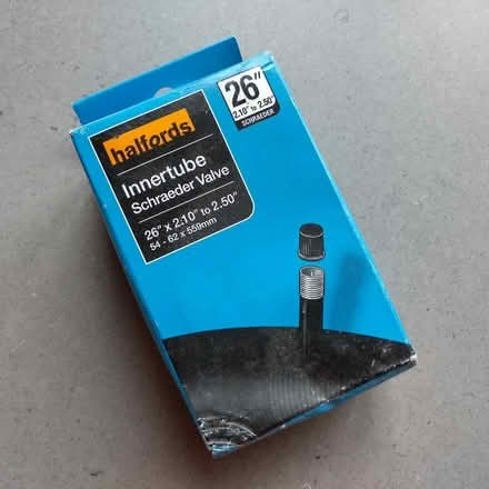 Photo of free Halfords 26" (2.10" to 2.50") inner tube - never used (Brookhouse LA2) #1