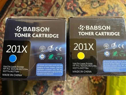 Photo of free 4 color printer toner cartridges (North Berkeley hills) #1