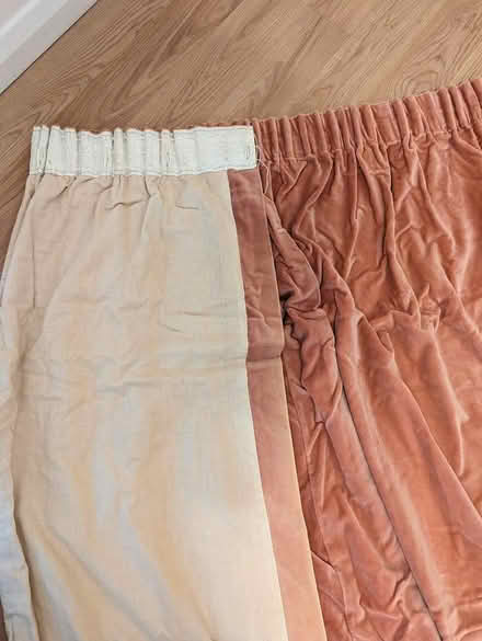 Photo of free Pair of vintage pink velvet curtains (Kennington OX1) #1