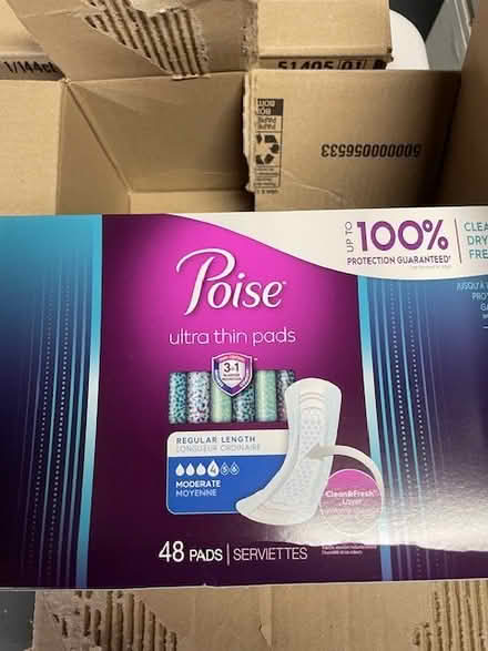 Photo of free Women's incontinence pads, thin (NE Portland (NE Couch & 32nd)) #1