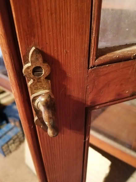 Photo of free Large old wooden cabinet with glazed doors (Heartsease NR7) #3