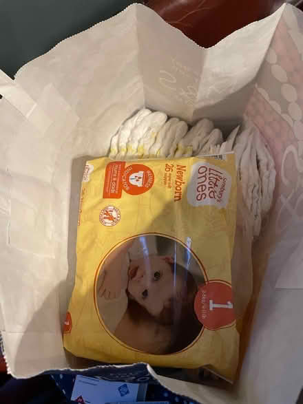 Photo of free Size 1 newborn nappies (RG30) #1