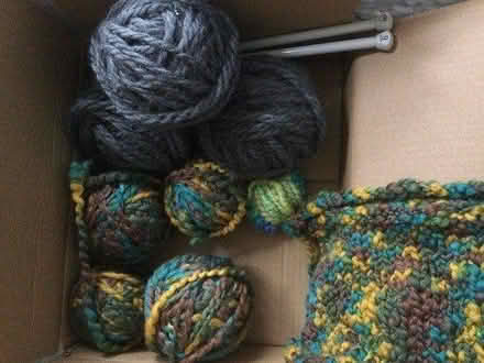Photo of free Thick yarn (acrylic) 9mm needles (Sheet Village GU32) #1