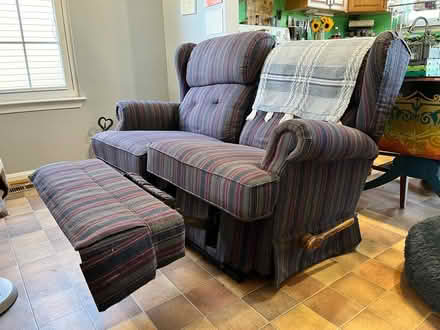 Photo of free Reclining loveseat (Sykesville) #1