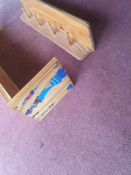Photo of free 2 Pine shelves (Rushden NN10) #1
