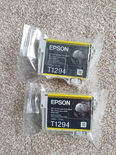 Photo of free Epson printer ink yellow x2 (New Cross SE14) #1
