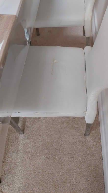 Photo of free 6 PU white dining chairs (Slough SL3) #3
