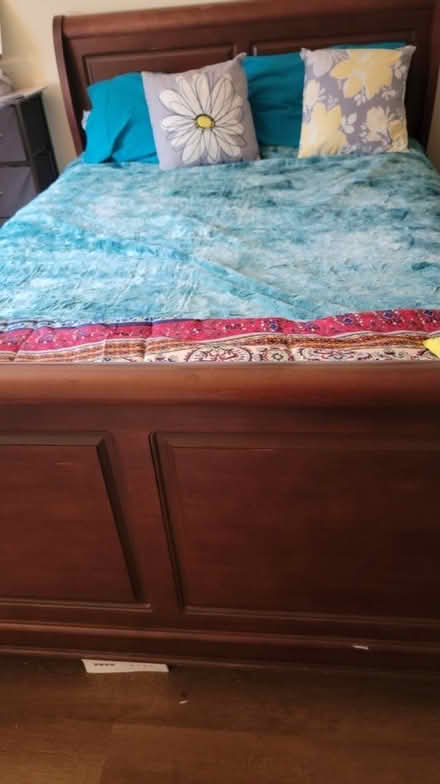 Photo of free Queen size Sleigh bed frame (Sussex County) #1