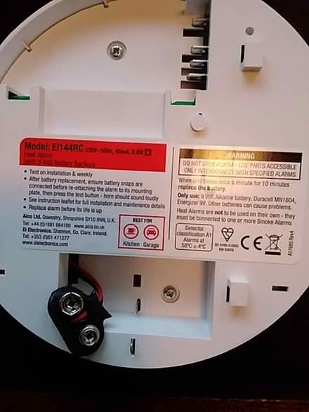 Photo of free Wired heat alarm (Greenhill S8) #2