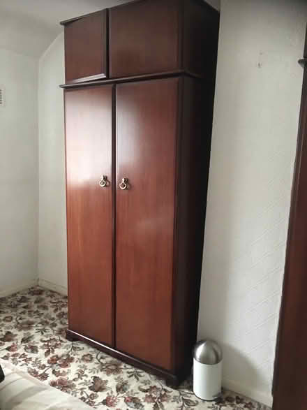 Photo of free Wardrobes x 2 Dark wood (Walsall) #2