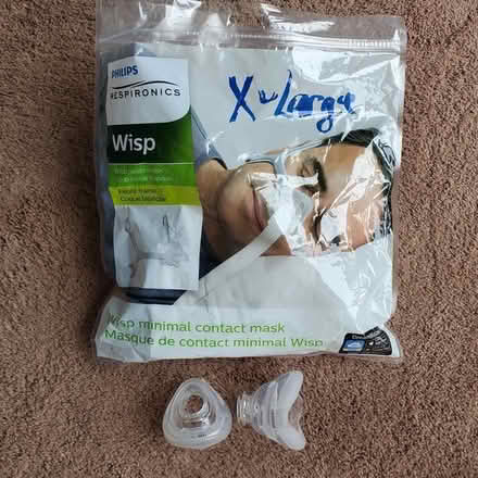 Photo of free CPAP Wisp cushions, new, S/M & XL (DeAnza Blvd - Stvns Crk & 280) #1