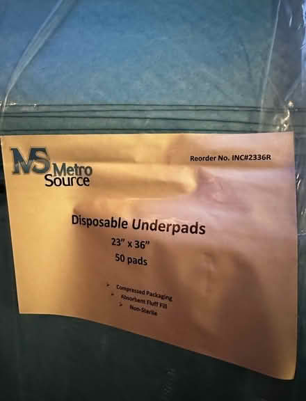 Photo of free Disposable underpads (Frederick 21703) #1