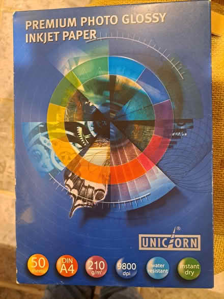 Photo of free Premium ink jet glossy paper (chard) #1