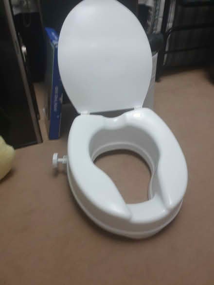 Photo of free White toilet seat booster (Thurlton NR14) #1