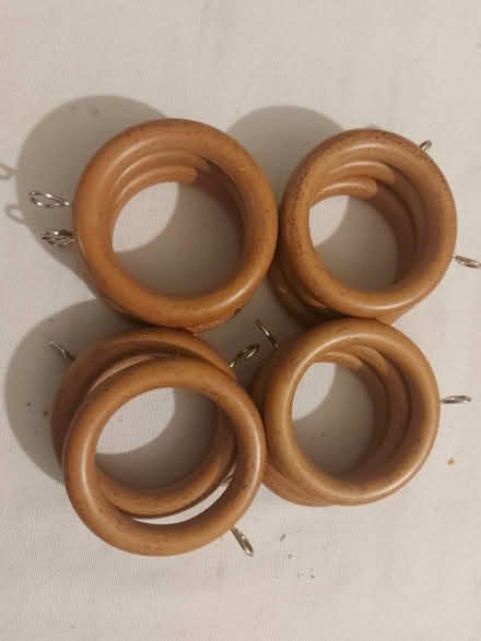 Photo of free x12 Curtain Rings (wood) (Aldrington BN3) #1