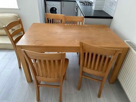 Photo of free Solid pine wooden dining table (Gorton, M18) #2