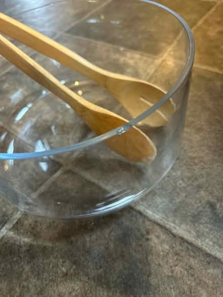 Photo of free Glass bowl and salad servers (Tettenhall) #2