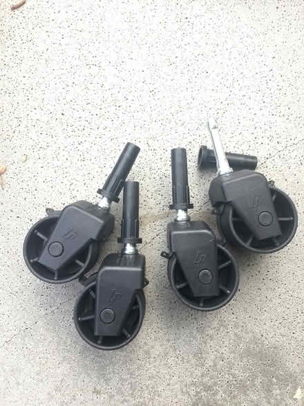 Photo of free office chair casters/wheels x4 (South Berkeley) #1