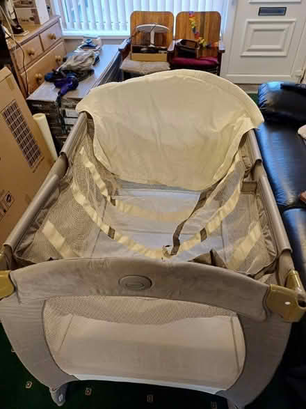 Photo of free graco cot with changing mat & music (heworth york) #3