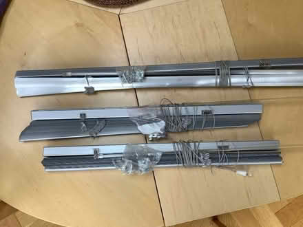 Photo of free Silver metallic Venetian blinds (Moorfields) #1