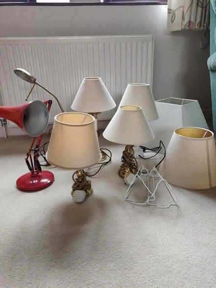 Photo of free A selection of lamps and shades (Exton LE15) #2