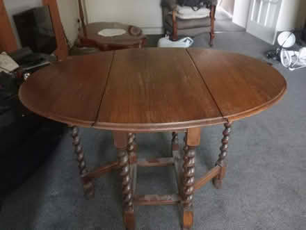 Photo of free Barleycorn twist drop leaf table (Maidstone) #2