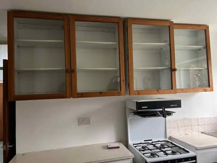 Photo of free Glass fronted cupboards (GU14) #1