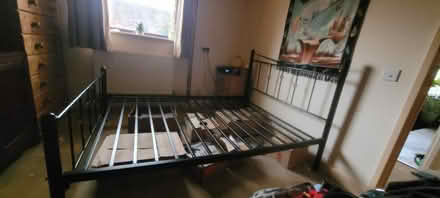 Photo of free Double metal bed frame (Trowbridge) #1