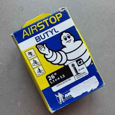 Photo of free Michelin 26" (1.1" to 1.5") inner tube Schraeder valve (Brookhouse LA2) #1