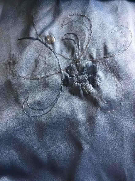 Photo of free Vintage Full Length Blue Satin embroidered Bridesmaid Dress (St James, South Elmham IP19) #1