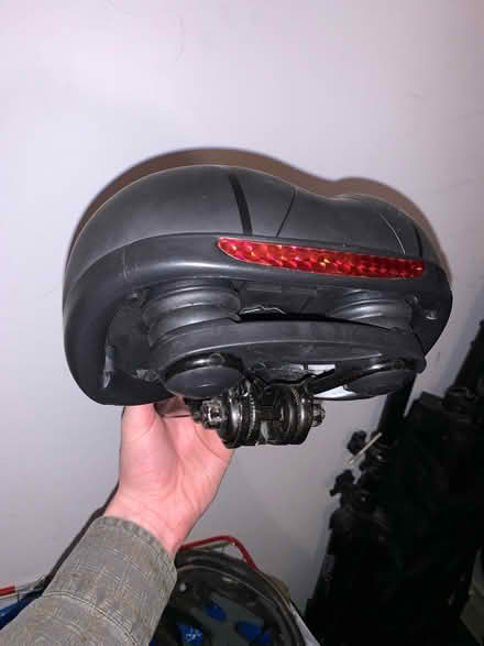 Photo of free Bicycle helmet and seat (Hackney central) #4