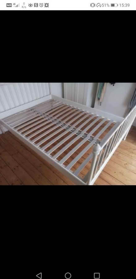 Photo of free Ikea double bed frame (SK3) #1