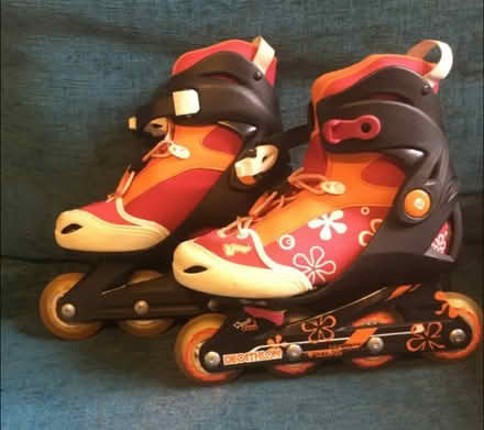 Photo of free Two pairs kids inline roller skates (Teddington TW11) #2
