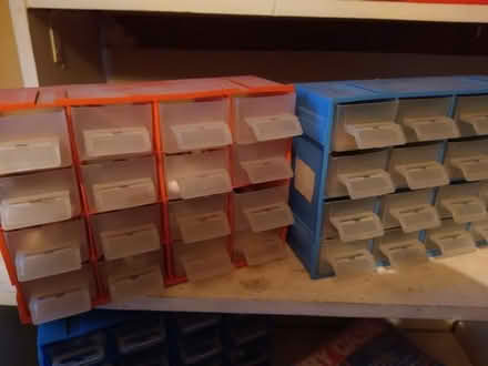 Photo of free 4 mini organiser chests full of buttons (St Albans AL1) #1