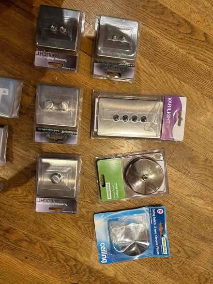 Photo of free Varilight Screwless Brushed Steel sockets and switches (Brookman's Park AL9) #2