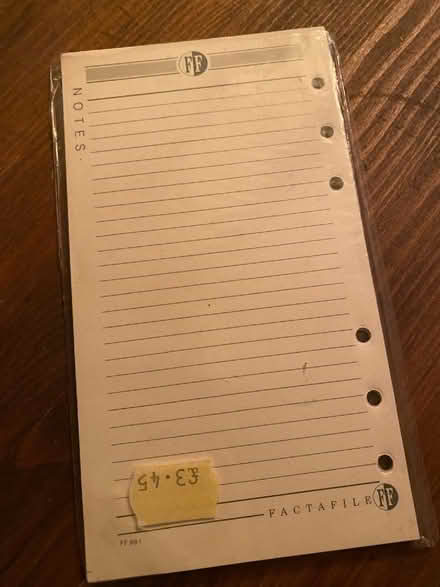 Photo of free Pages for a filofax (Stroud GL5) #1