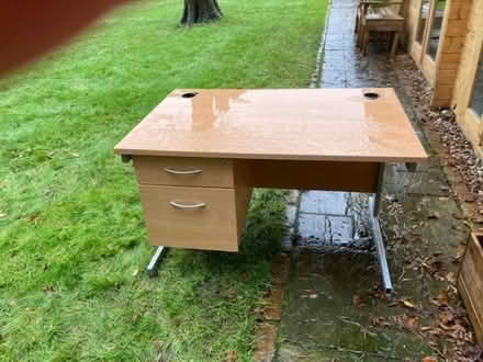 Photo of free Standard office desk, 2 drawers, good condition. (Top Amersham HP6) #1
