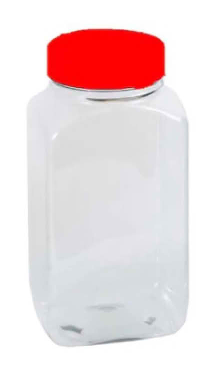 Photo of BIG old fashion sweets plastic or glass jars with lids. (Marazion TR17) #2