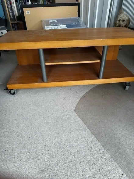 Photo of free Tv stand on castors (Beckenham/bromley) #1