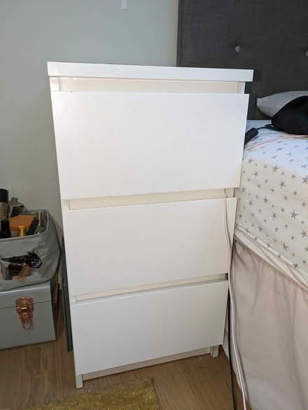 Photo of free IKEA MALM White Chest of 3 Drawers (Walthamstow E17) #3