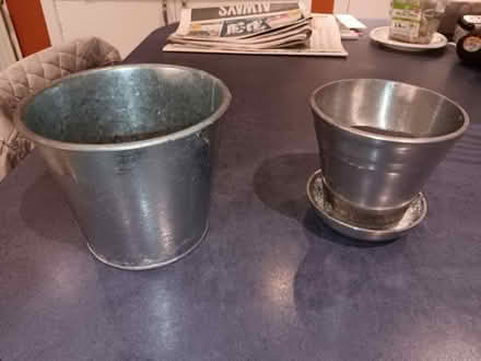 Photo of free Metal containers for indoor plant pots (Newtonhill AB39) #1
